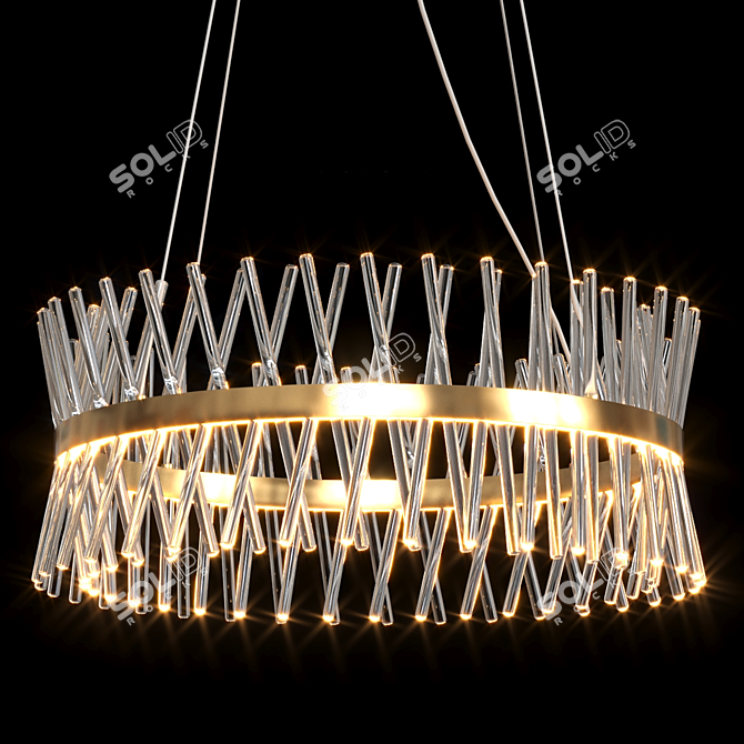 Margaux Crystal Chandelier - 5 Sizes 3D model image 3