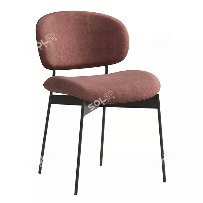 Sleek Modern Luz Chair 3D model image 1