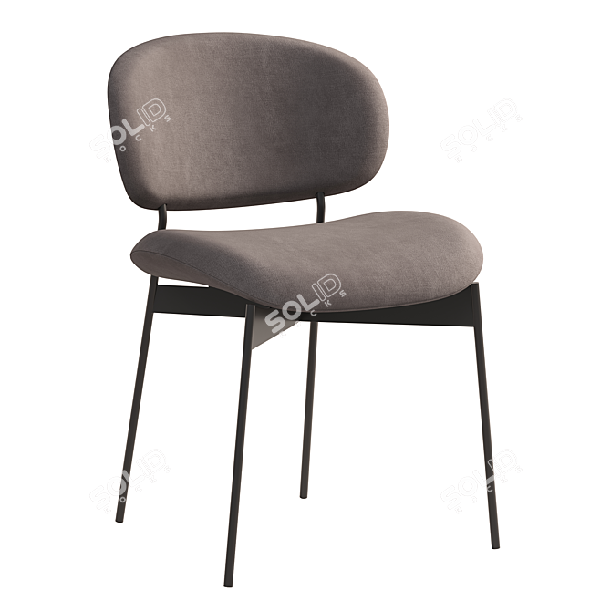 Sleek Modern Luz Chair 3D model image 2