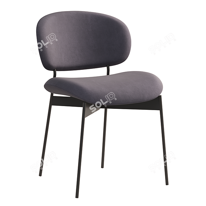 Sleek Modern Luz Chair 3D model image 3