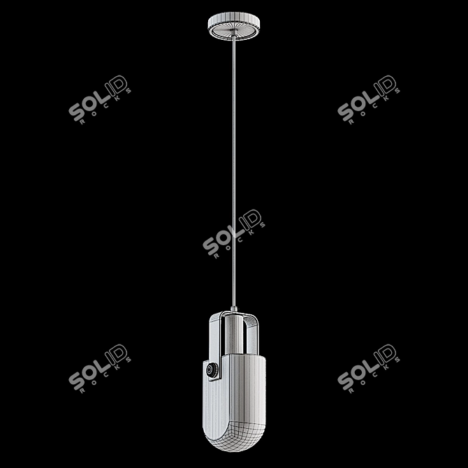 Sleek Pendant Lamp by Lampatron 3D model image 4