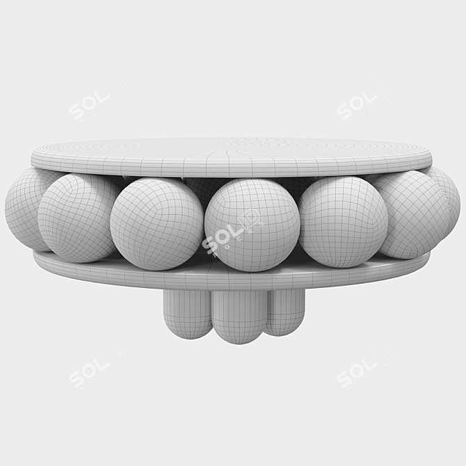 Designer Macaroon Coffee Table 3D model image 3