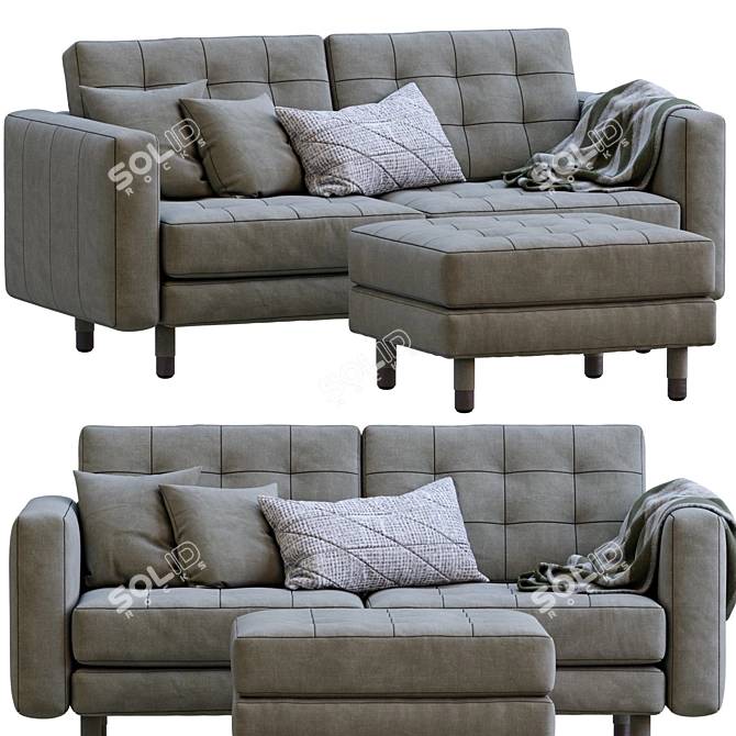 Elegant Landskrona Sofa: Ikea 3D model image 3