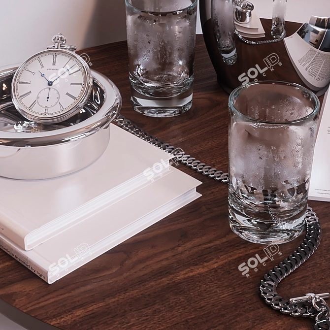 Elegant Tabletop Decor Set 3D model image 4