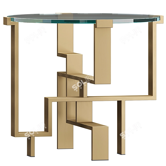  Elegant Eichholtz Chuck Side Table 3D model image 2