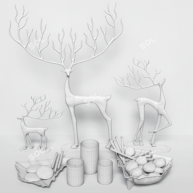 Deer Delight Set 3D model image 5