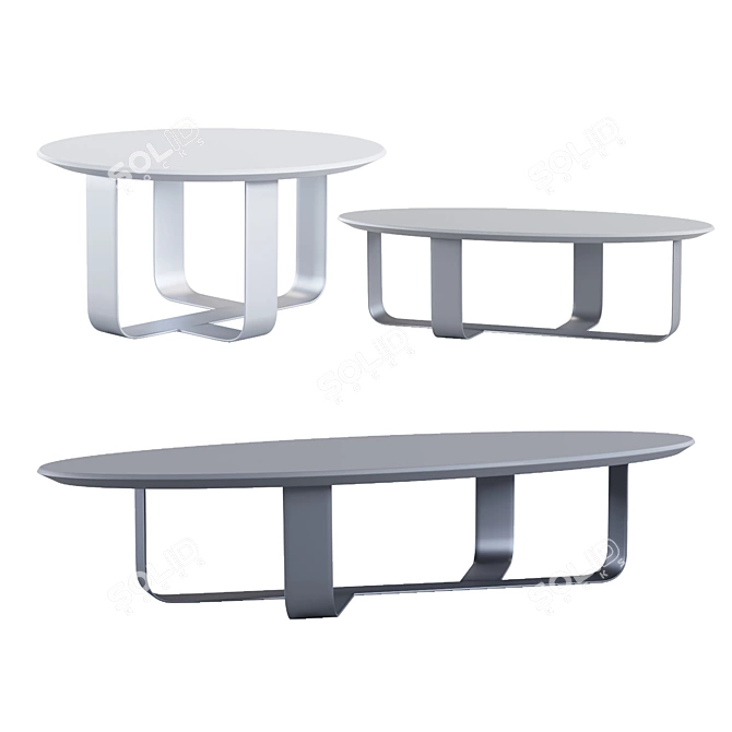 BINO Coffee Table: Sleek, Modern Design 3D model image 1