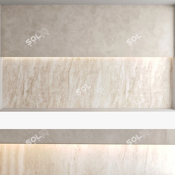 Decorative Wall Panel Set 3D model image 3