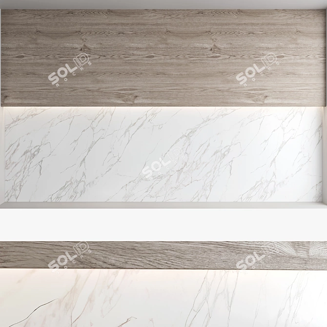 Decorative Wall Panel Set 3D model image 4