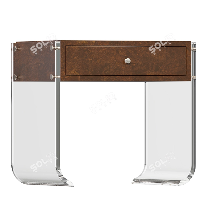 Ching Hua Garze Nightstand - Elegant and Functional 3D model image 1