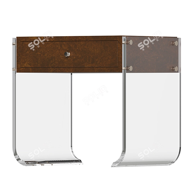 Ching Hua Garze Nightstand - Elegant and Functional 3D model image 2