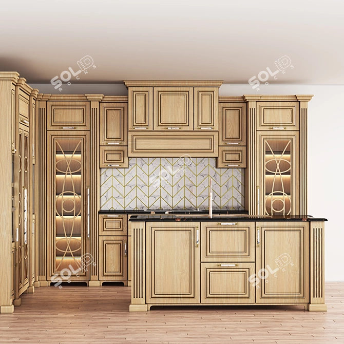 Vintage Kitchen Collection 3D model image 3