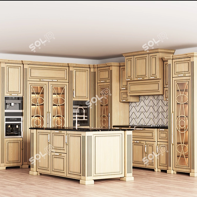 Vintage Kitchen Collection 3D model image 4