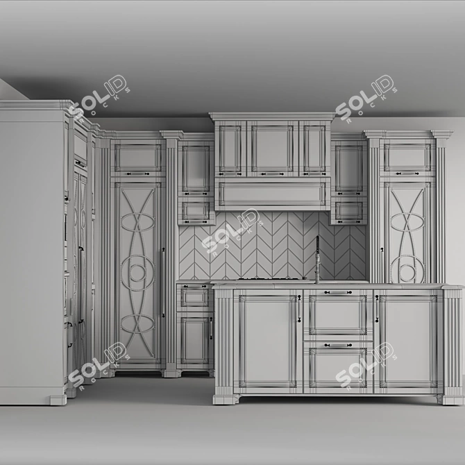 Vintage Kitchen Collection 3D model image 8