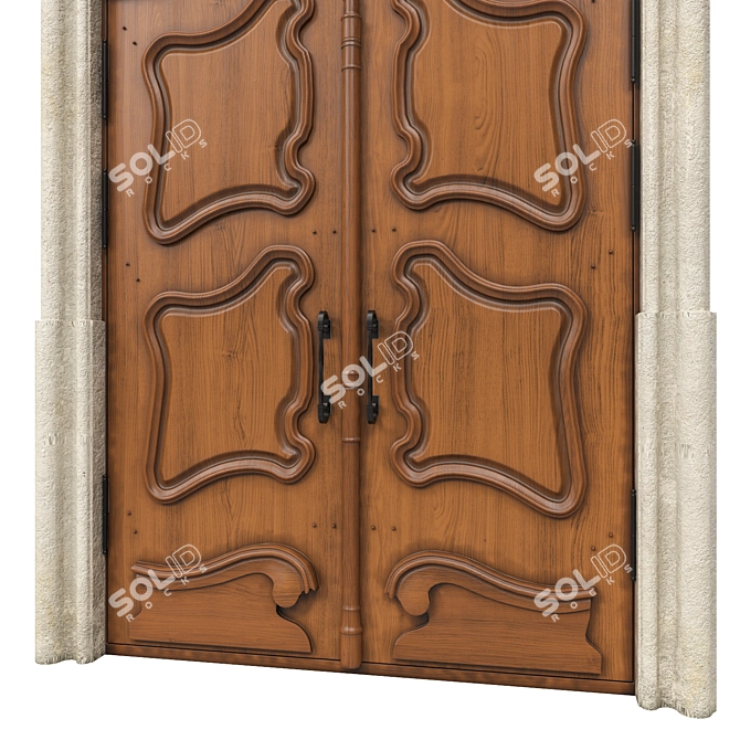 Classic Max 3D Door: 1800mm H-3350mm 3D model image 2