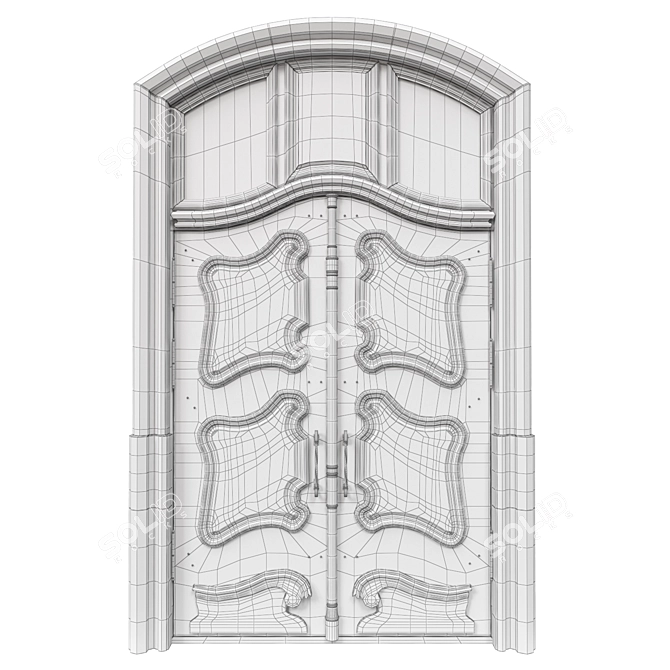 Classic Max 3D Door: 1800mm H-3350mm 3D model image 5