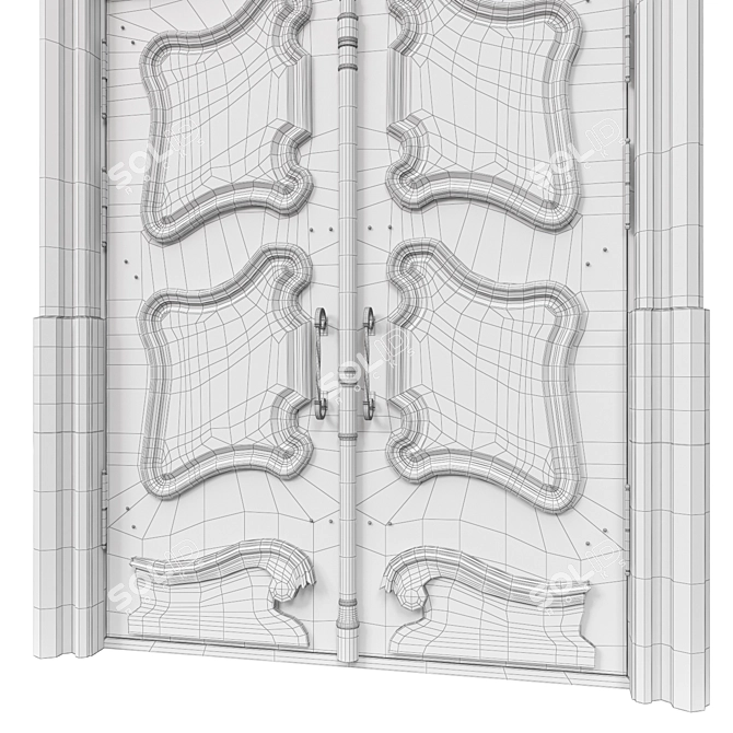 Classic Max 3D Door: 1800mm H-3350mm 3D model image 6