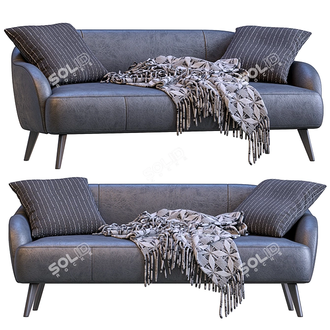 LaForma Paloma Leather Sofa 3D model image 6