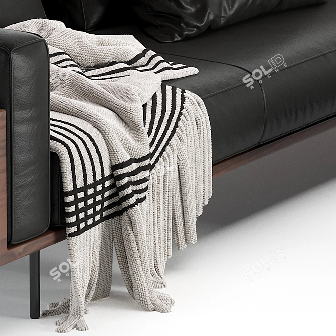 Elegant Brasilia Minotti Sofa 3D model image 2