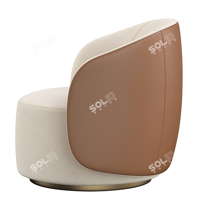 Luxurious Fendi Casa Anabelle Armchair 3D model image 3