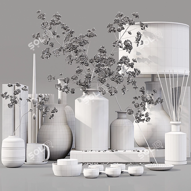 Elegant Décor Set 065: High-Quality 3D Models 3D model image 6