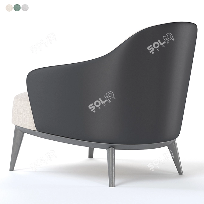Luxury Leslie Armchairs - Elegant Minotti Design 3D model image 4