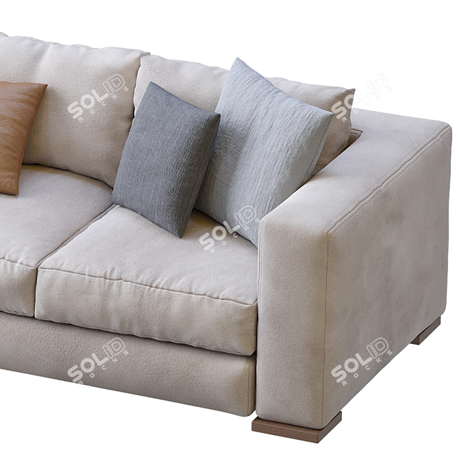 Sleek Arthur Sofa by Jesse 3D model image 5