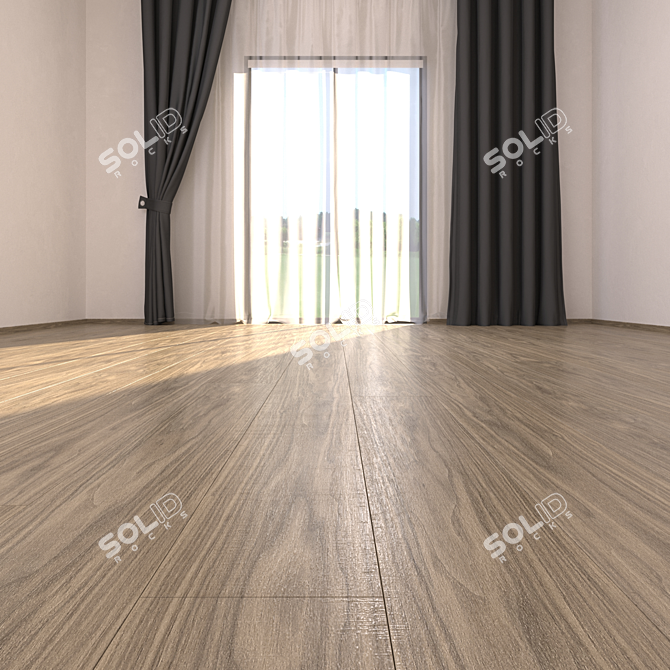 CORA Noce Canaletta 2 Parquet: HD Textures, Multi-Mat 3D model image 2