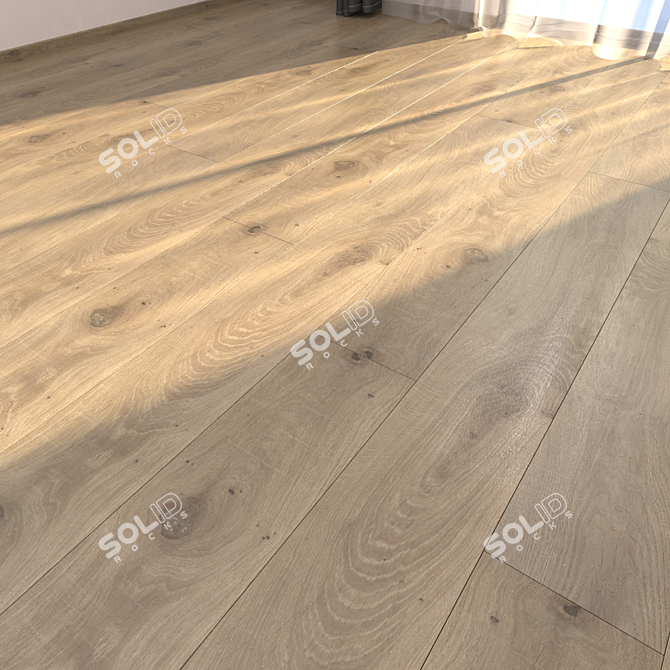 PIGAFETTA Parquet Floor: HD Textures & Multi-Mat 3D model image 1