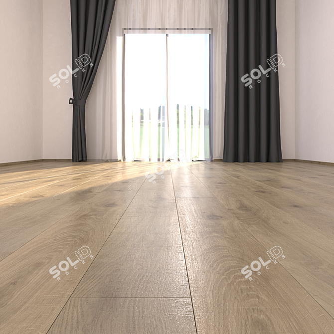 PIGAFETTA Parquet Floor: HD Textures & Multi-Mat 3D model image 2