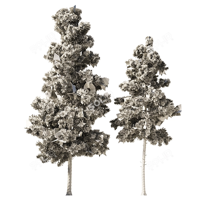 Europine Collection: Tall & Detailed 3D model image 4