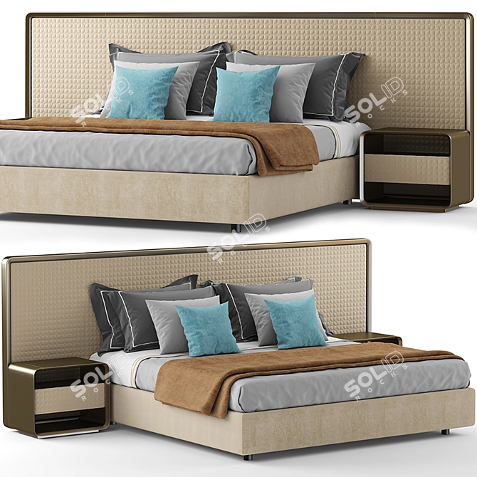 Reflex XL King Bed Set 3D model image 2