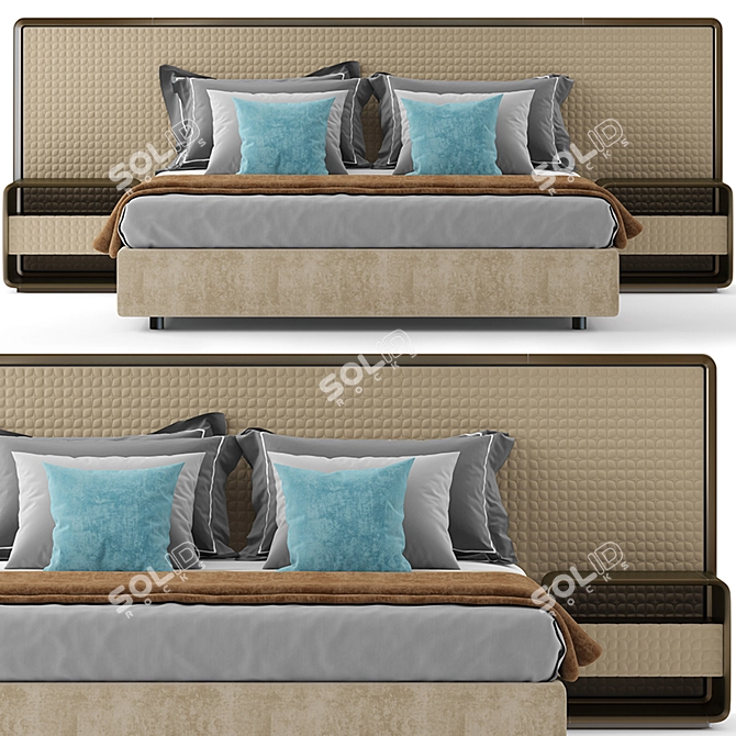 Reflex XL King Bed Set 3D model image 3