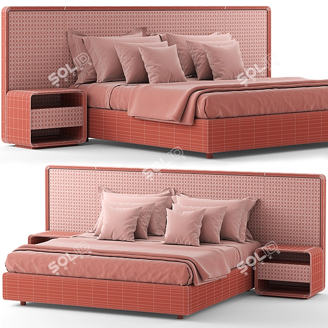 Reflex XL King Bed Set 3D model image 6