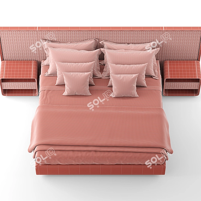 Reflex XL King Bed Set 3D model image 7