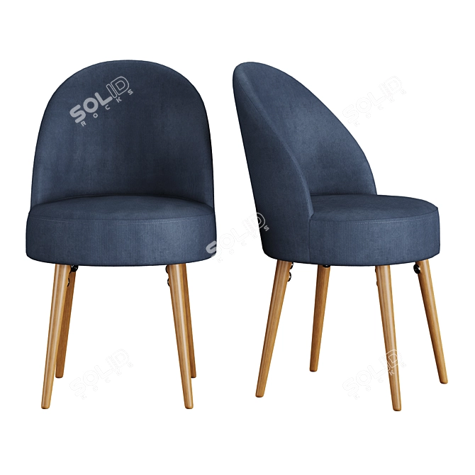 Modern Workplace Set: Graphy Desk, Lenou Chair 3D model image 5