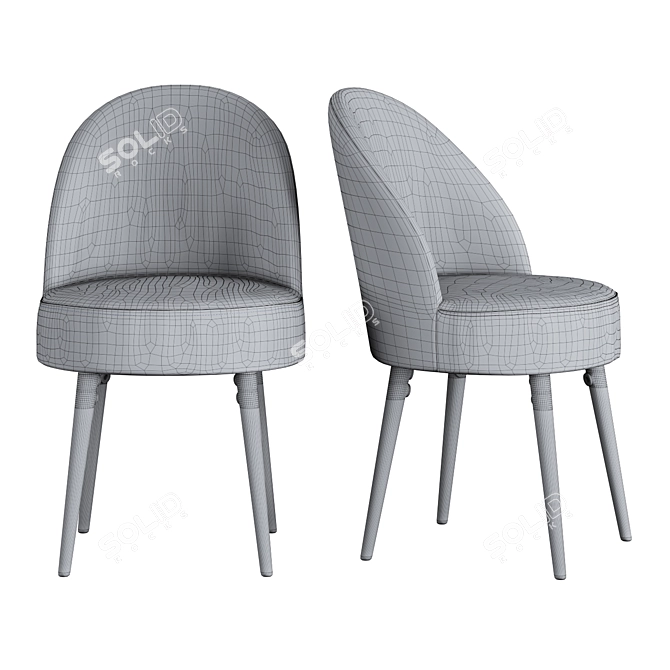 Modern Workplace Set: Graphy Desk, Lenou Chair 3D model image 6