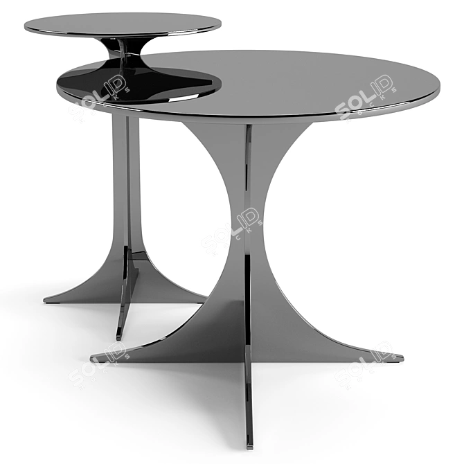 Sleek Minotti Anish Coffee Tables 3D model image 4