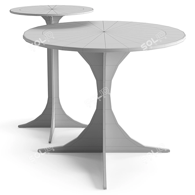 Sleek Minotti Anish Coffee Tables 3D model image 5