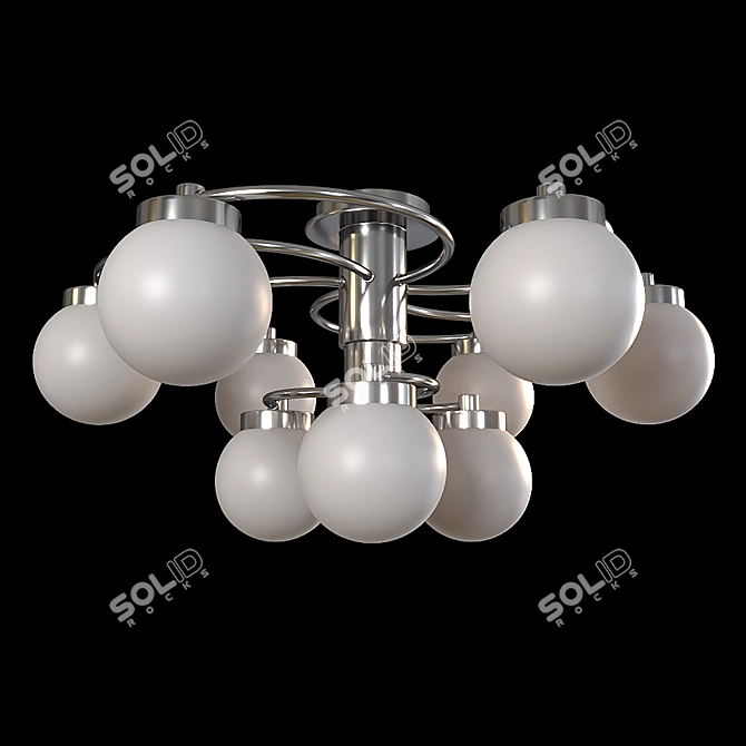 Cloud A8170pl-9ss: Elegant Ceiling Chandelier 3D model image 2