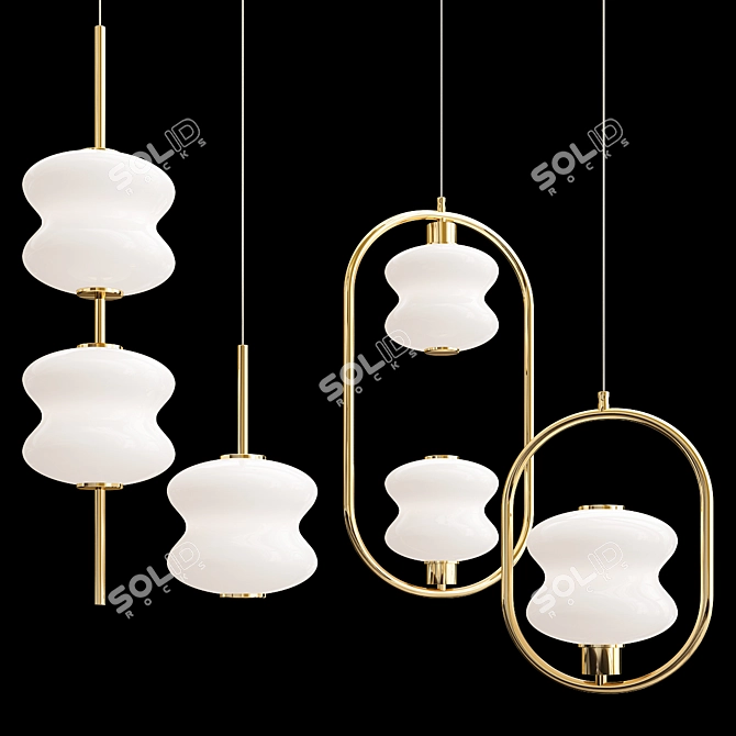 Elegant ALDA Collection Lamps 3D model image 2