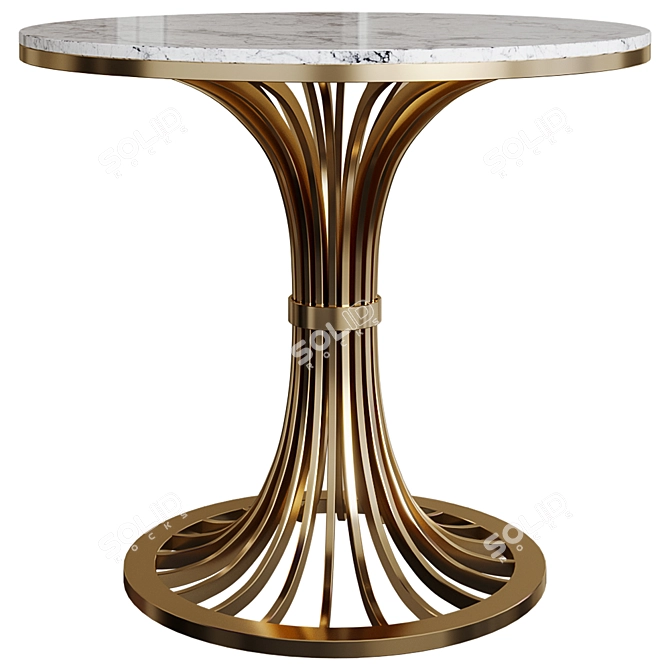 Vella Marble Top Table 3D model image 1