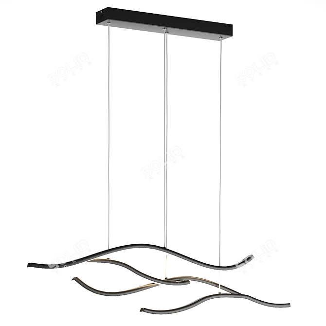 Modern Hanging Lamp | Height 1200, Width 1000 3D model image 1