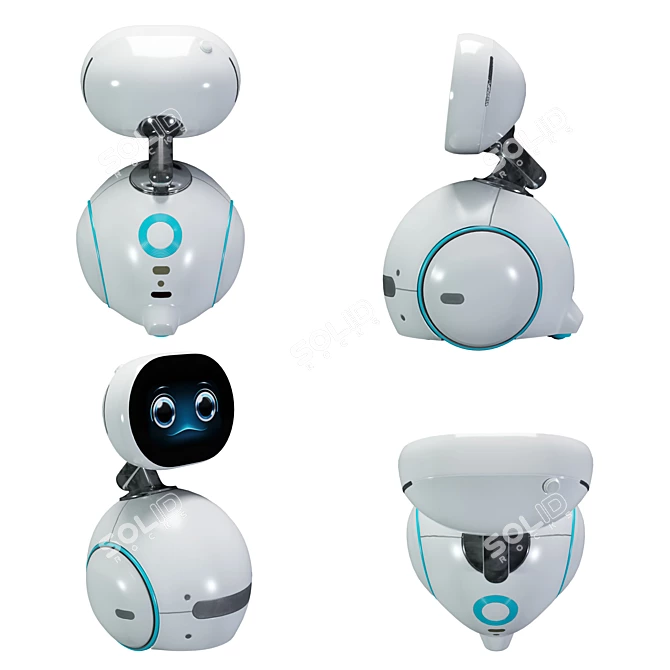 Zenbo: Your Multifunctional Home Assistant 3D model image 4