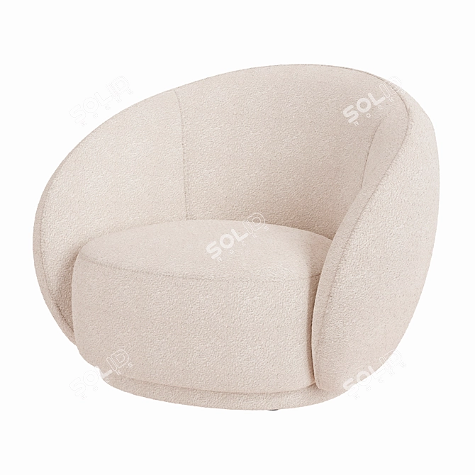 Julep: Stylish Armchair by Tacchini 3D model image 1
