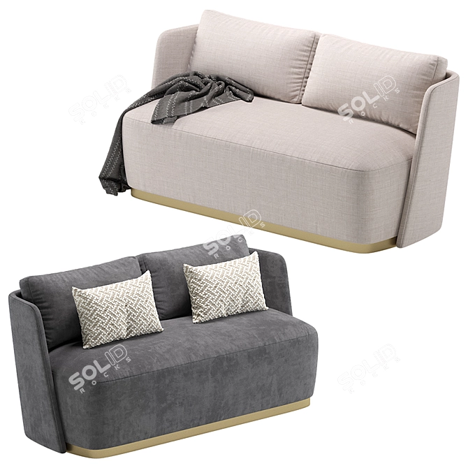 Luxury Sofa Set - McQueen Cazarina Interiors 3D model image 6