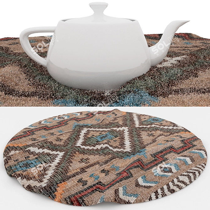 Versatile Rug Set: 8 Variations for Close-Up & Distance Shots 3D model image 4