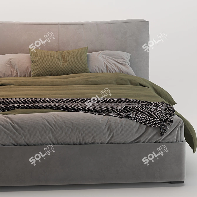 Flou MyPlace Bed 01: Modern Comfort 3D model image 4