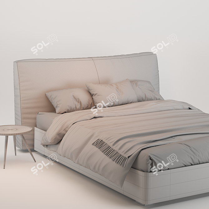 Flou MyPlace Bed 01: Modern Comfort 3D model image 5