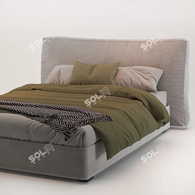 Flou MyPlace Bed 01: Modern Comfort 3D model image 8